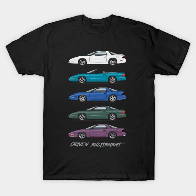 Driven Excitement T-Shirt by ArtOnWheels